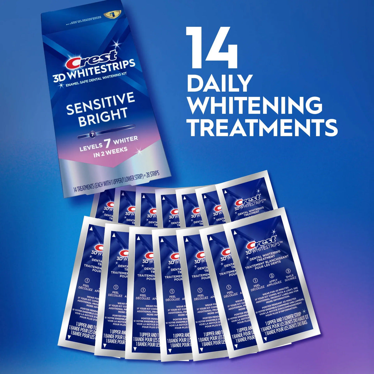 Crest 3D Whitestrips sensitive
