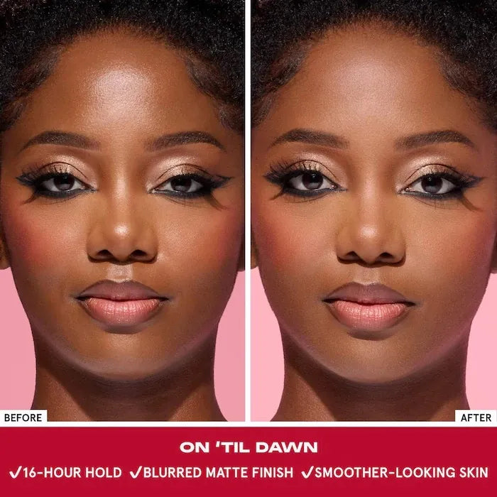 One size on ‘Til dawn mattifying waterproof setting spray