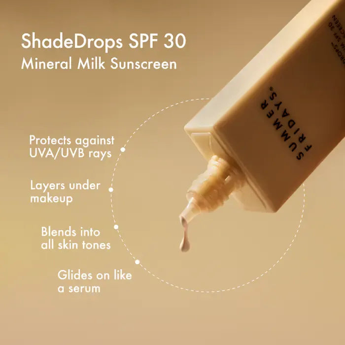 Summer fridays ShadeDrops Mineral Milk Sunscreen SPF 30