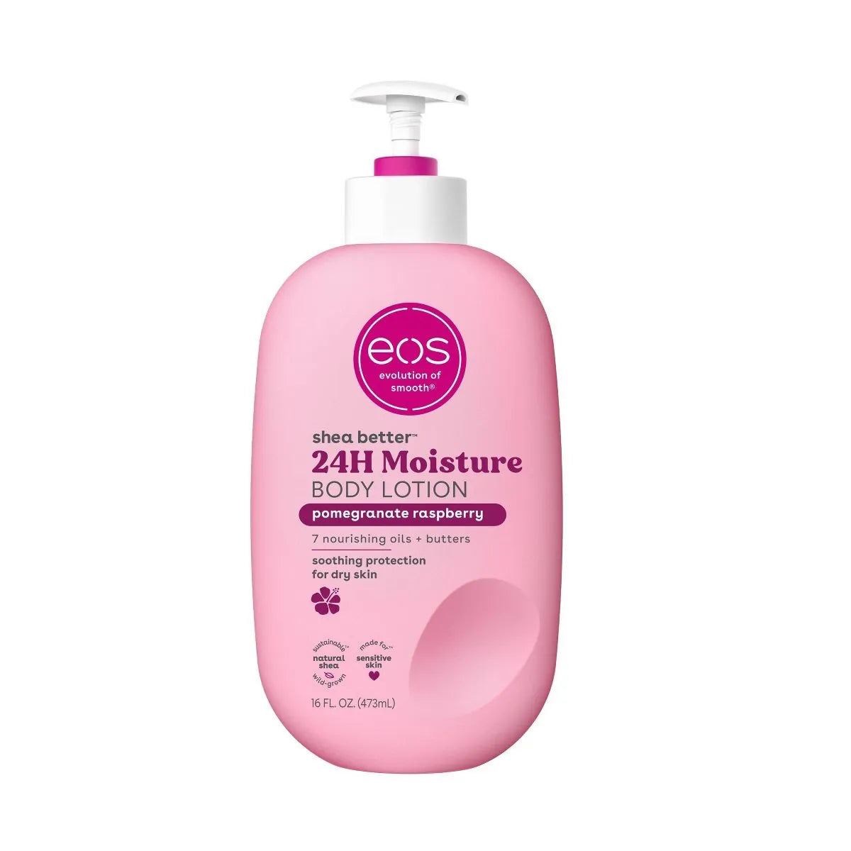 Eos shea butter 24h moisture body lotion