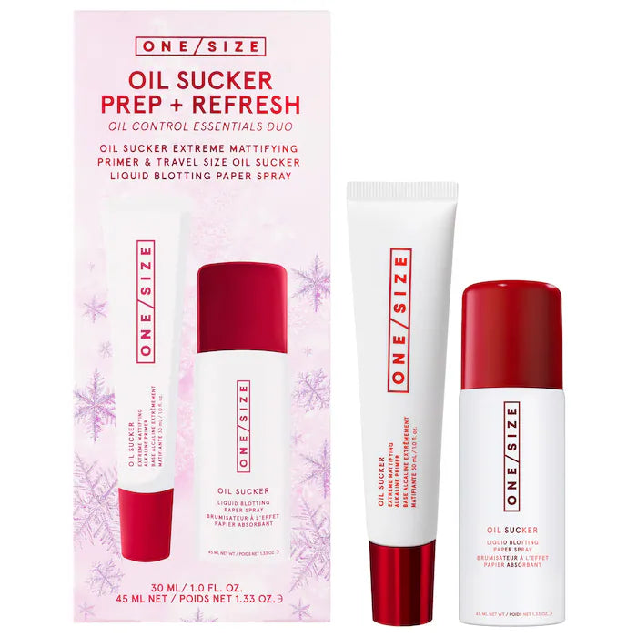 One Size Oil Sucker Prep & Refresh Mattifying Duo