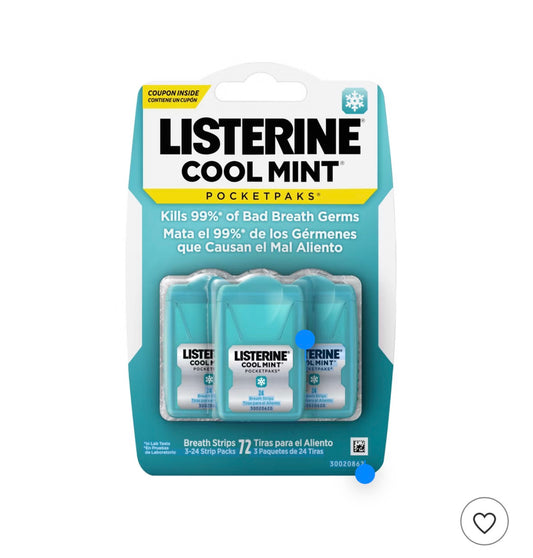Listerine cool strip 3 unidades