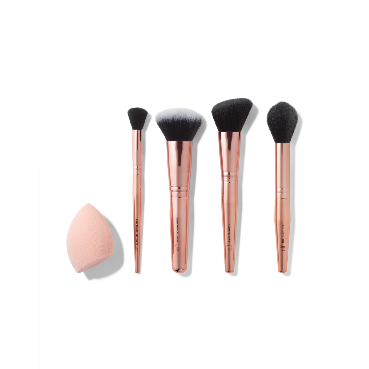 Elf cosmetics complexión essential la brush & sponge set
