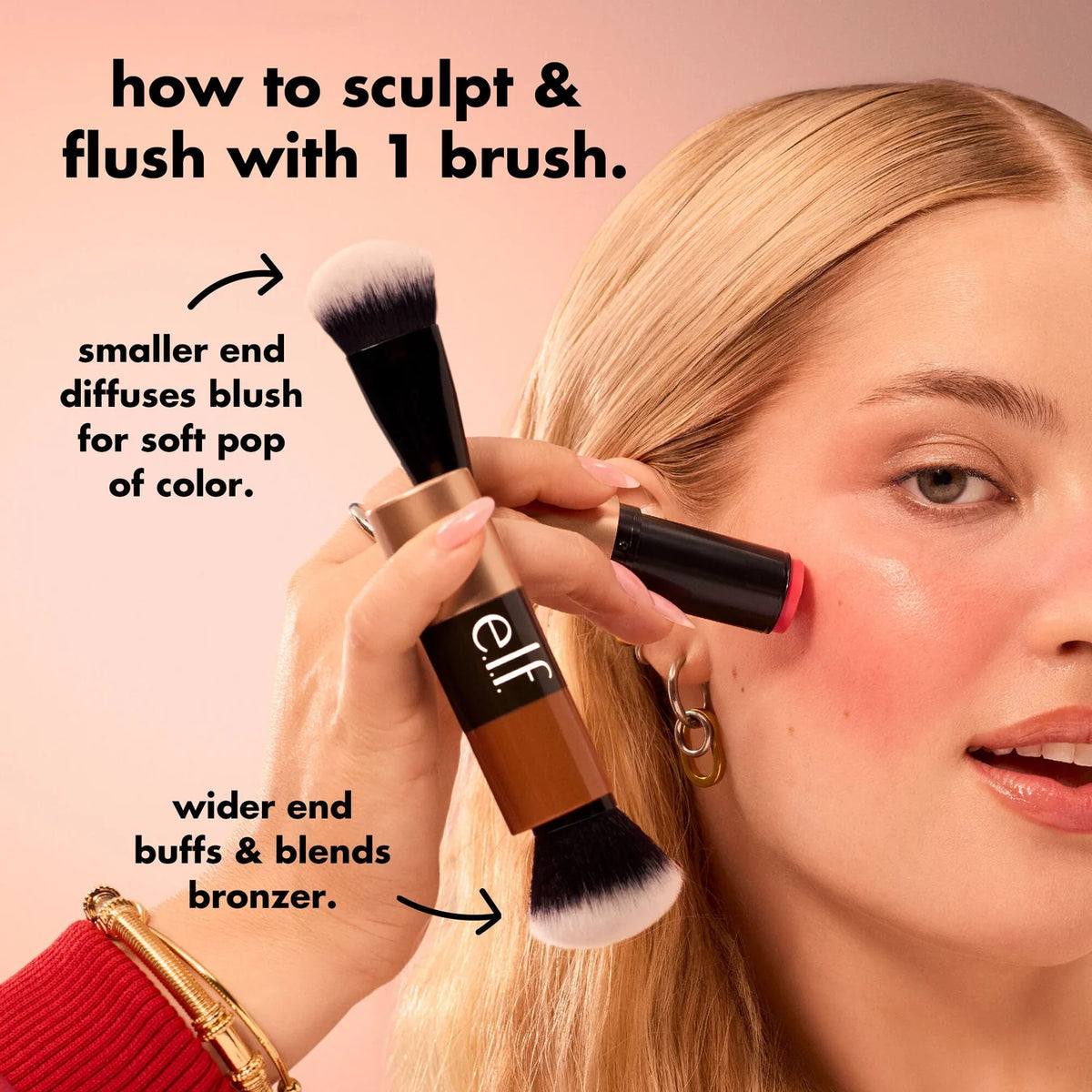 Elf cosmetics brocha cream blush & Bronzer