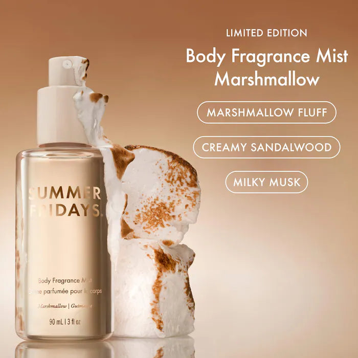 Summer fridays Marshmallow minis body and lip set
