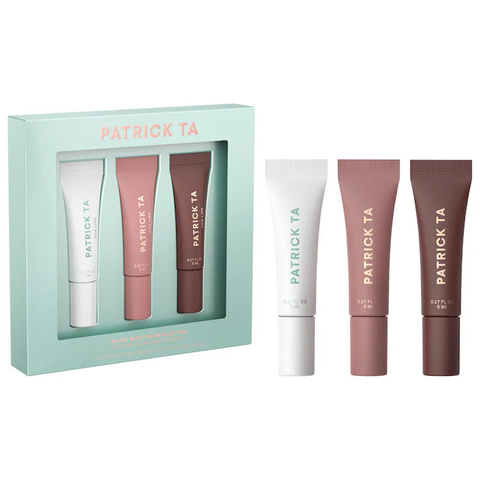 Patrick ta mini major moisture smoothing and hydrating tintes lip balm trio set