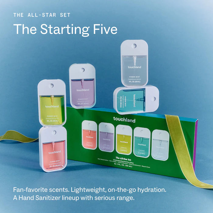 Touchland The all star power mist sanitizer gift set