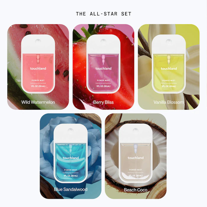 Touchland The all star power mist sanitizer gift set