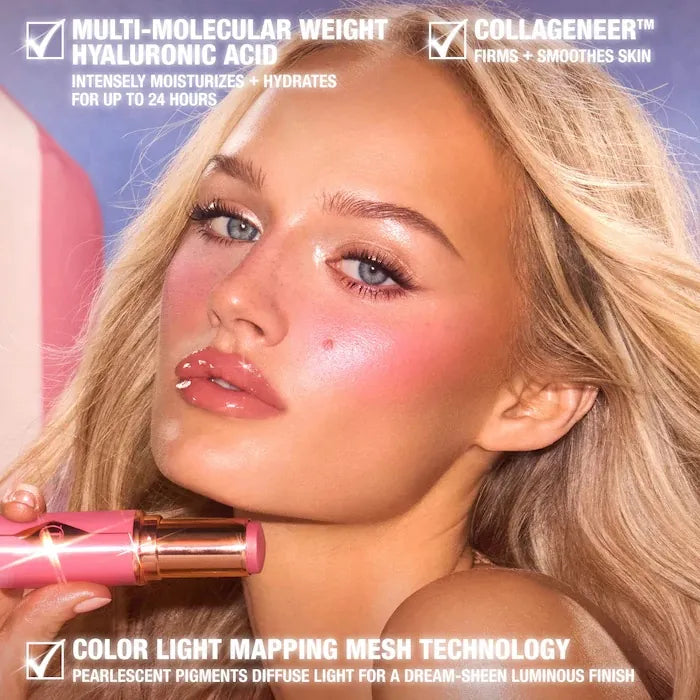 Charlotte tilbury mini unreal lip + cheek glow blush