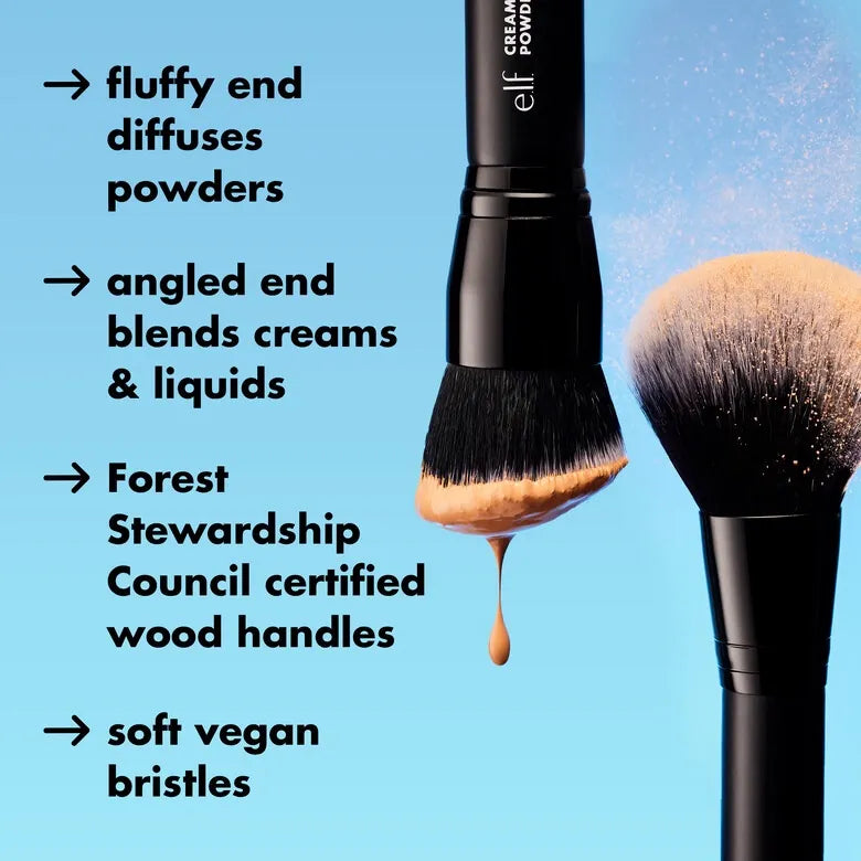 Elf cosmétics brocha cream and Powder face