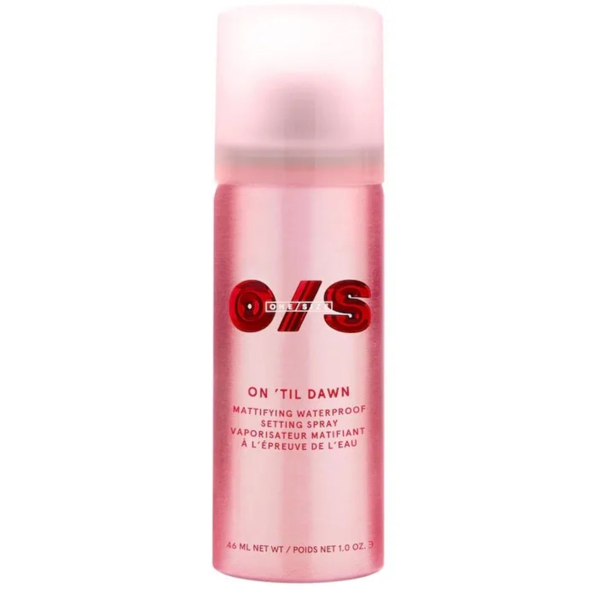 One size on ‘Til dawn mattifying waterproof setting spray